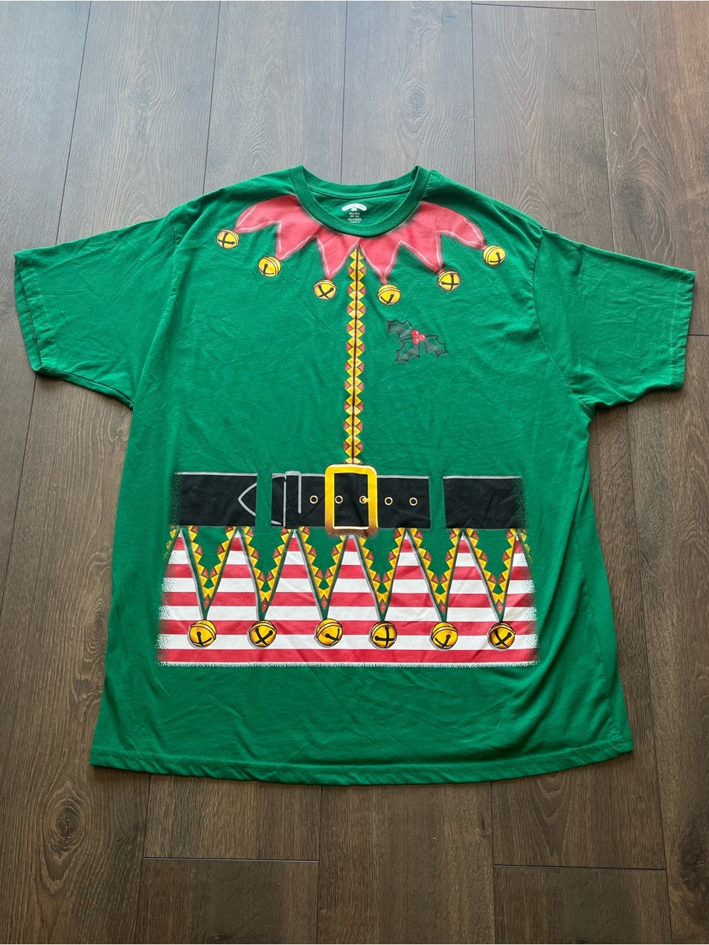 NWOT Holiday Time Elf Costume Graphic T-Shirt